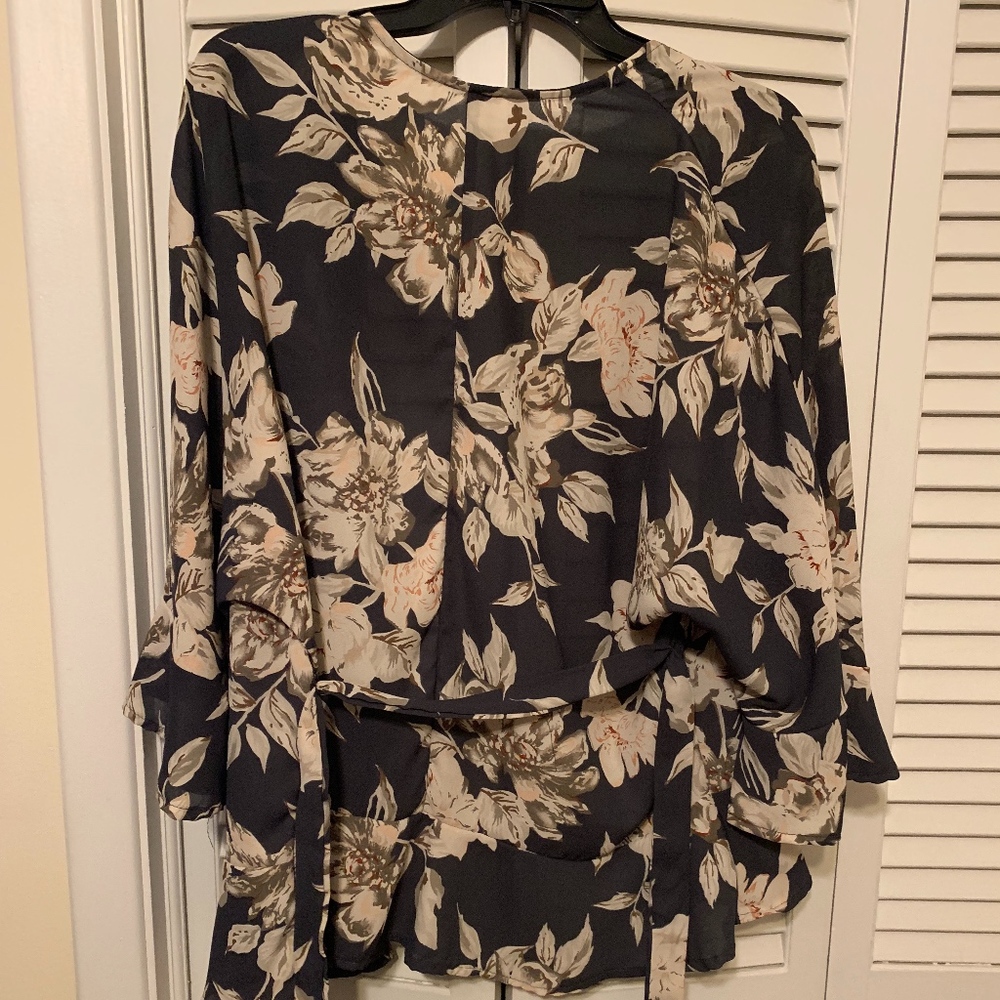 Floral kimono cardigan